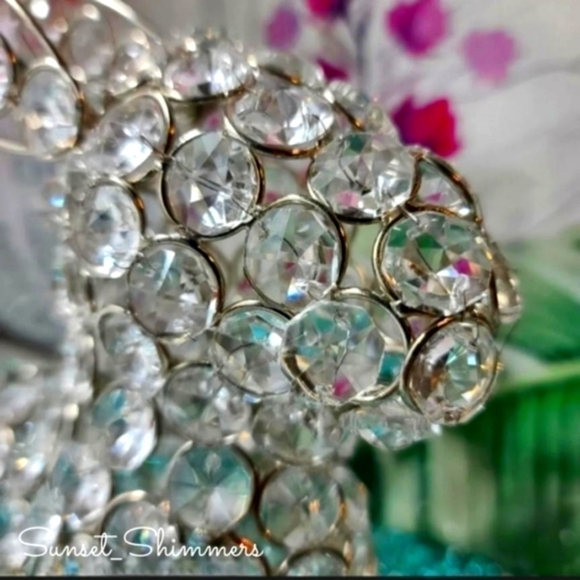 BEADED Crystal Rhinestone Gem Luxe Sitting Easter Bunny Rabbit Egg Decor New - Picture 3 of 7